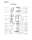 Схема №1 EC412050/87A с изображением Элемент корпуса для кофеварки (кофемашины) Krups SS-986819