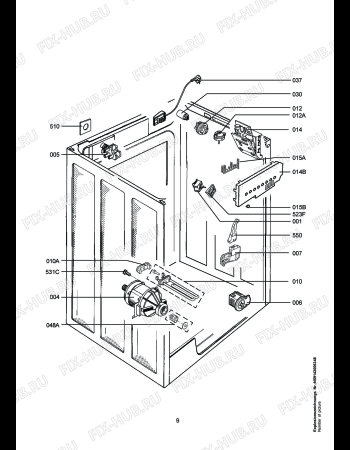 Взрыв-схема стиральной машины Husqvarna Electrolux QW13655 - Схема узла Electrical equipment 268