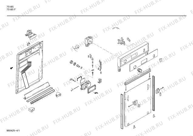 Схема №3 SPIAIA4FF с изображением Кнопка для посудомойки Bosch 00030326