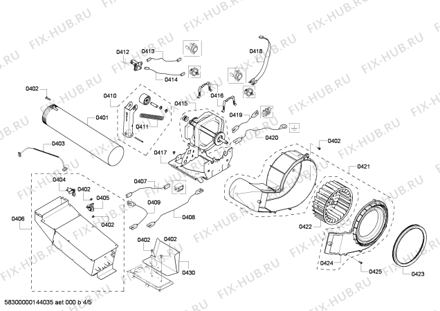 Схема №4 WTVC533CCN с изображением Крышка Bosch 00684470