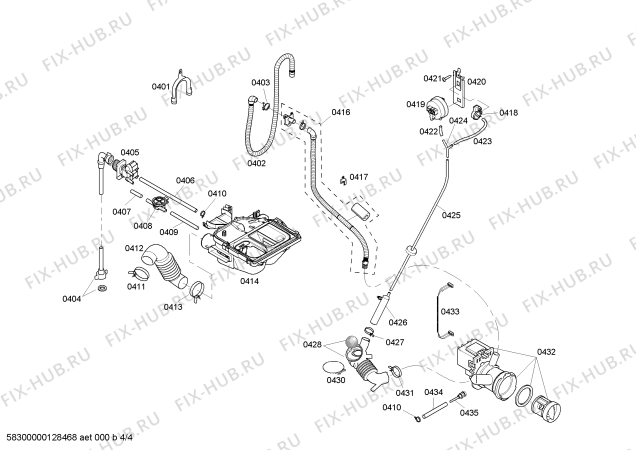 Схема №4 WBB24751IT с изображением Кабель для стиралки Bosch 00429093