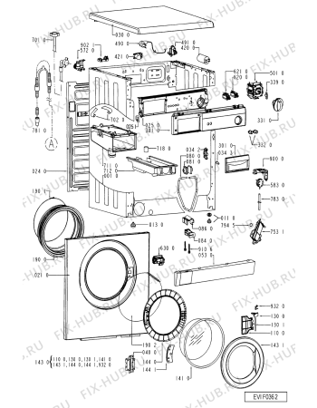 Схема №2 FL 5040 с изображением Декоративная панель для стиралки Whirlpool 481245213375