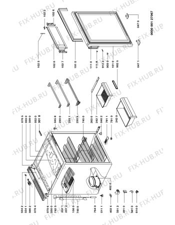 Схема №1 AF 130/1 с изображением Корпусная деталь для холодильной камеры Whirlpool 481946089359