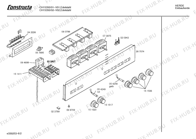 Схема №3 CH15390 с изображением Накладка для электропечи Bosch 00287071