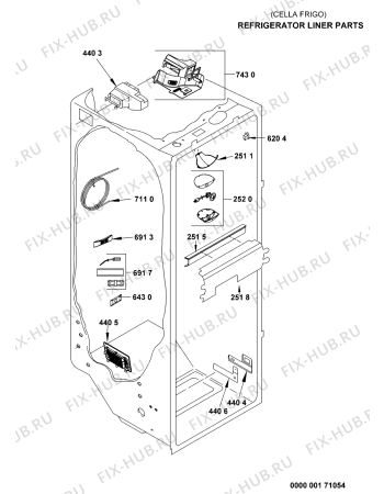 Схема №9 MSZ 826 DF/HA 57219 с изображением Поверхность для холодильной камеры Whirlpool 481241829961