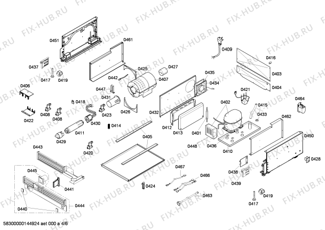 Схема №4 FI24DP30AU с изображением Инструкция по установке/монтажу для холодильника Siemens 00560594