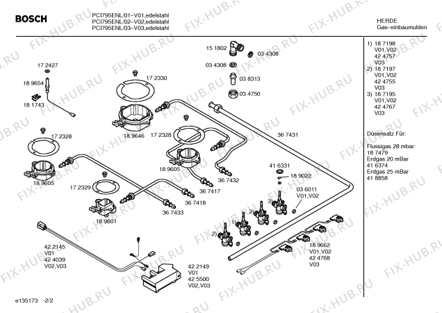 Схема №2 PCI795ENL с изображением Инструкция по эксплуатации для электропечи Bosch 00587935