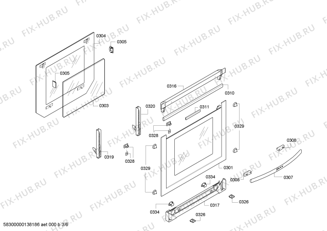 Схема №5 E35K22N0 с изображением Переключатель для плиты (духовки) Bosch 00614084