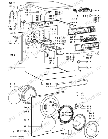 Схема №2 HDW6000WH (F092622) с изображением Руководство для стиральной машины Indesit C00372477