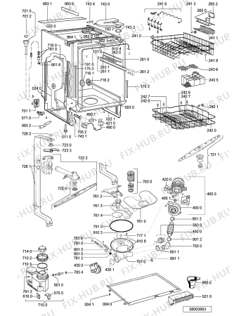 Схема №2 ADG 8472 NA RUSTIC с изображением Регулятор для посудомоечной машины Whirlpool 481241359163