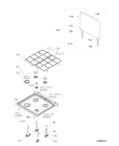 Схема №1 ACM 5611 G/WH с изображением Решетка на поверхность для плиты (духовки) Whirlpool 482000020025