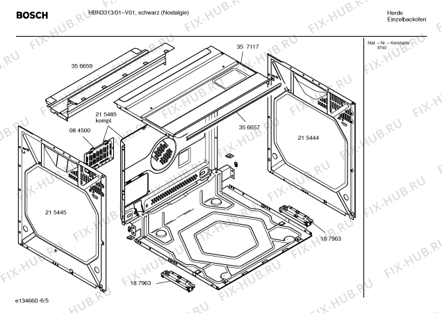 Схема №3 HBN6310FN с изображением Переключатель для плиты (духовки) Bosch 00183416