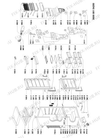 Схема №1 ARC 7614 с изображением Дверца для холодильной камеры Whirlpool 481241610411