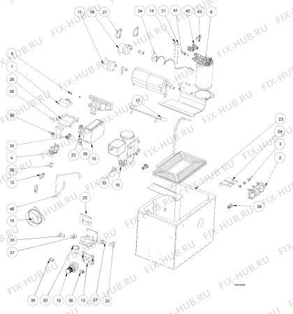 Взрыв-схема комплектующей Electrolux EIW60000X - Схема узла Section 2