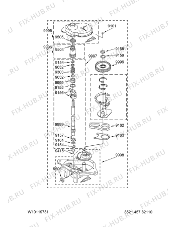 Схема №4 MTW5900TW0 с изображением Кнопка, ручка переключения для стиралки Whirlpool 480110100479