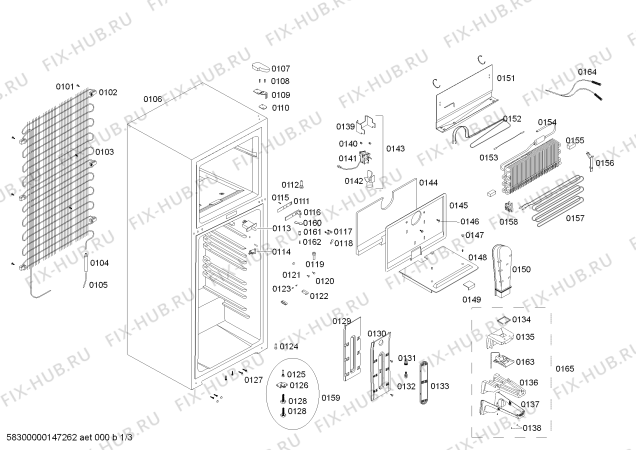 Схема №3 RS32U7124C REFRIGERADOR BL COLDEX CN36 C/PANEL 220V/60Hz PERU с изображением Модуль материнской платы для холодильной камеры Bosch 00656693