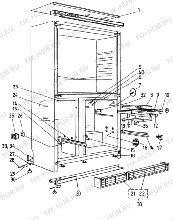 Взрыв-схема холодильника Rex REX POLO 4 - Схема узла C10 Cabinet/Interior