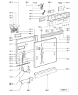 Схема №1 GSIE 6598/1 IN с изображением Обшивка для электропосудомоечной машины Whirlpool 481245372836