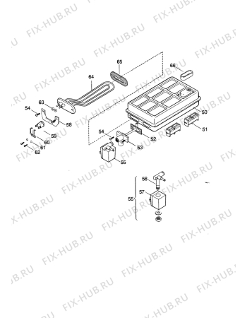 Схема №3 STIRELLA 530 DOMO FASIC с изображением Клавиша для электропарогенератора DELONGHI SC5204280