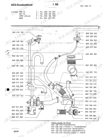 Взрыв-схема посудомоечной машины Aeg LAV8005 - Схема узла Section8