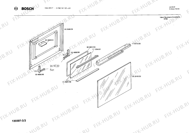 Схема №2 0750141121 HEE672T с изображением Переключатель для плиты (духовки) Bosch 00027679