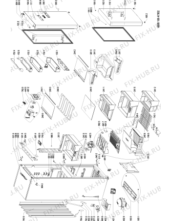 Схема №1 WBA33983 NFC IX с изображением Сенсорная панель для холодильника Whirlpool 481010555567
