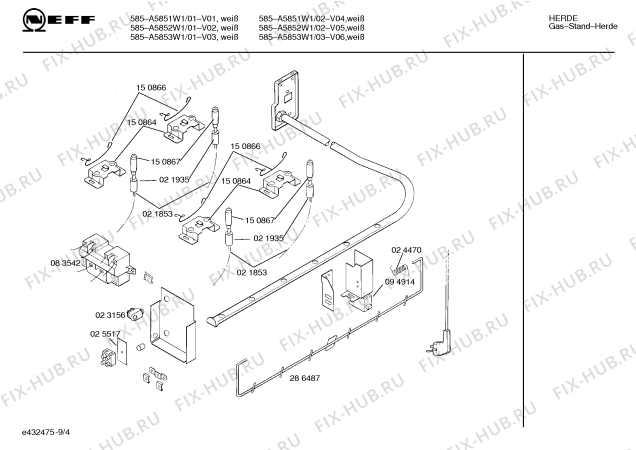 Схема №6 A5852W1 585 с изображением Панель для электропечи Bosch 00286668