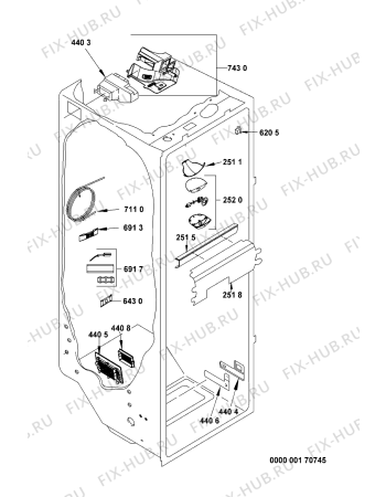 Взрыв-схема холодильника Maytag MC2027HEKB - Схема узла