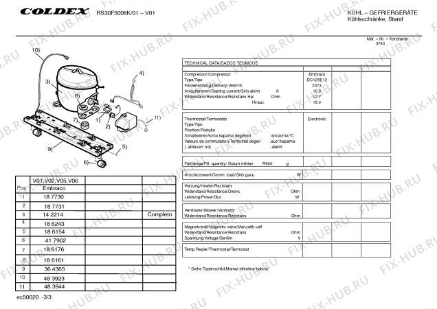 Схема №2 RSF305006P RC30 220V.BRANCO с изображением Дверь для холодильника Bosch 00363832