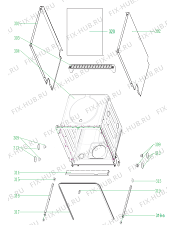 Взрыв-схема посудомоечной машины Gorenje GV51214UK (414076, WQP8-7312) - Схема узла 03