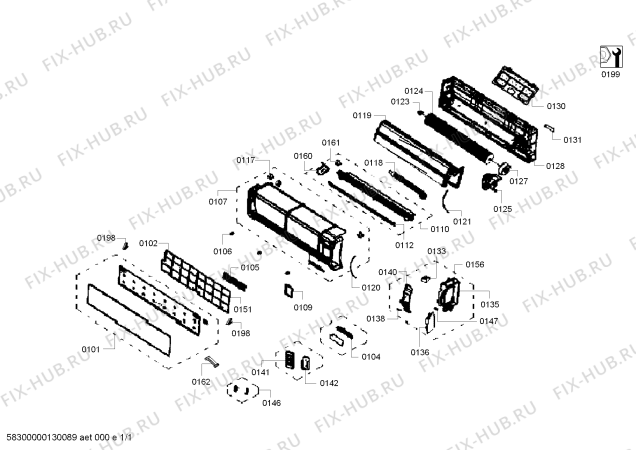 Схема №1 S1ZMI18750 с изображением Толкатель для сплит-системы Siemens 00611805