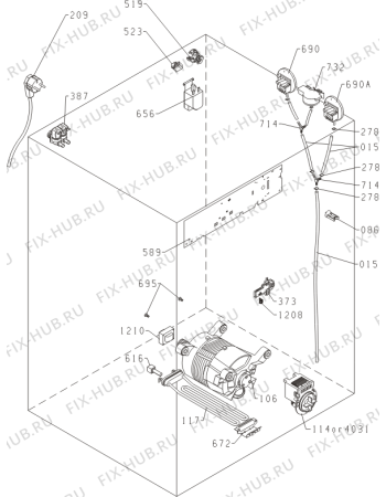 Взрыв-схема стиральной машины Gorenje W7544L/I (729925, PS10/23145) - Схема узла 04