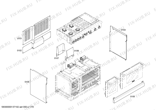 Схема №9 PRG364EDG с изображением Кабель для плиты (духовки) Bosch 00644608