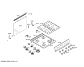 Схема №3 FN102P14SC с изображением Декоративная рамка для плиты (духовки) Bosch 00671721
