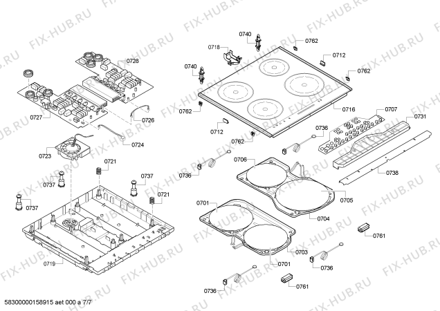 Схема №5 HCE764321U с изображением Кабель для электропечи Siemens 00624069