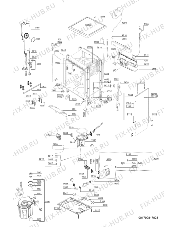 Схема №1 GCF 2960 с изображением Панель для электропосудомоечной машины Whirlpool 481245373294