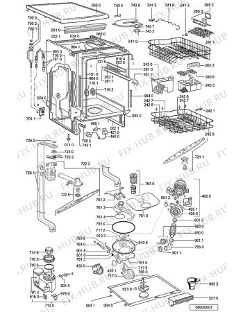 Схема №1 ADP 6945 IXM с изображением Модуль (плата) управления для посудомойки Whirlpool 481221479855