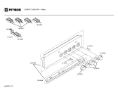 Схема №5 5020W с изображением Панель управления для плиты (духовки) Bosch 00298469