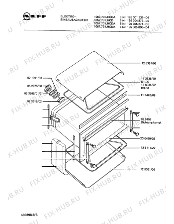 Схема №7 195305786 1077.23LHCDA-7 с изображением Лампа для духового шкафа Bosch 00052327