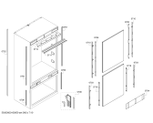 Схема №9 T36BT820NS с изображением Крышка для холодильника Bosch 00656242