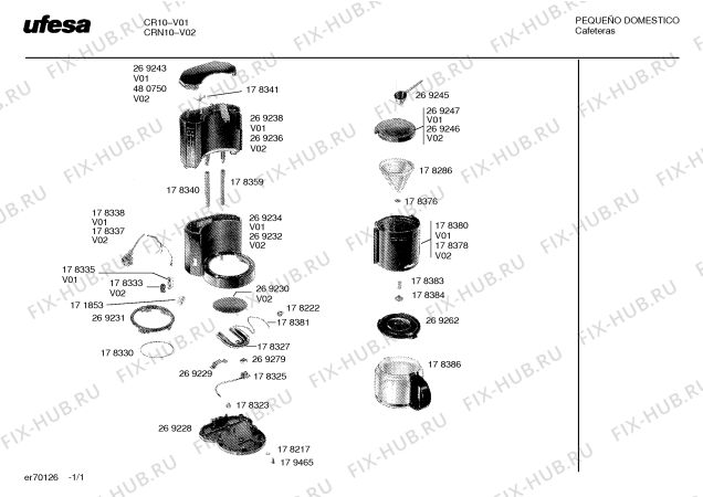 Схема №1 CR10/UFESA cr10 с изображением Канистра для обогревателя (вентилятора) Bosch 00269238
