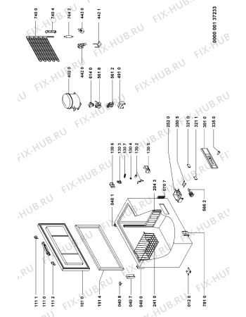 Схема №1 GT 3242/0 T WS с изображением Дверца для холодильной камеры Whirlpool 481944269389