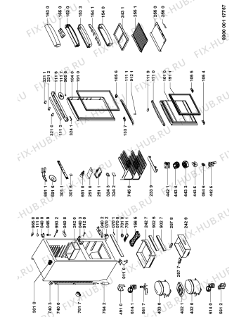 Схема №1 ARZ 539/H/SILVER с изображением Дверка для холодильника Whirlpool 481241618665