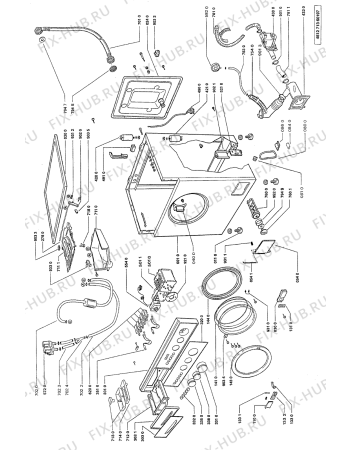 Схема №1 AWG 327/3 с изображением Гидрошланг для стиралки Whirlpool 481953028712