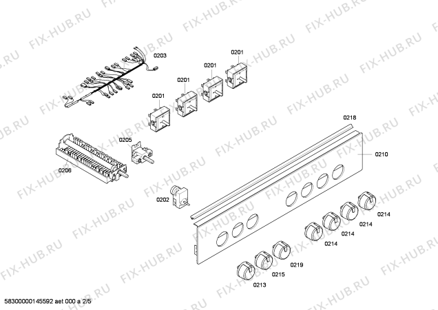 Схема №4 3CVB463BP с изображением Панель управления для электропечи Bosch 00673089