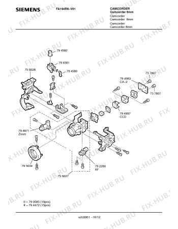 Схема №9 FA194R6 с изображением Линза для плиты (духовки) Siemens 00759227