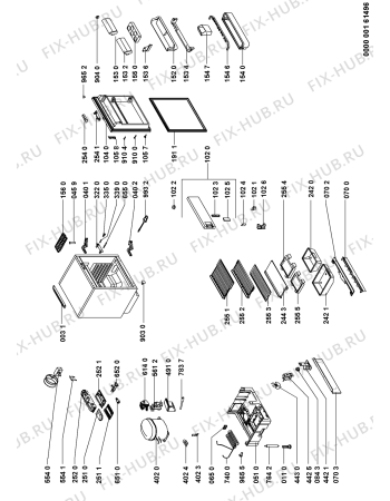 Схема №1 FIS-122 с изображением Ящичек для холодильной камеры Whirlpool 481244079185