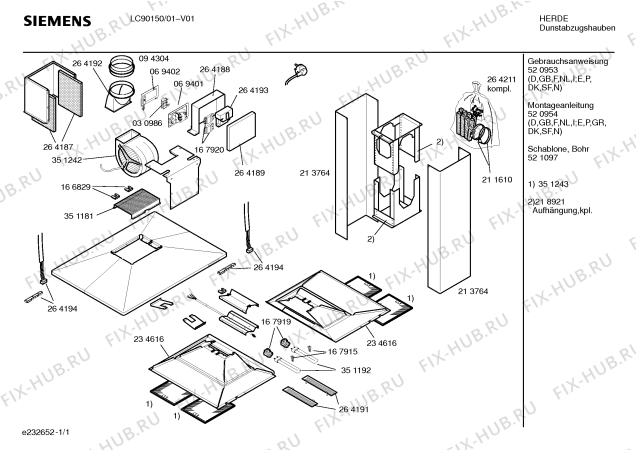 Схема №1 LC75950 с изображением Инструкция по эксплуатации для вентиляции Siemens 00520953