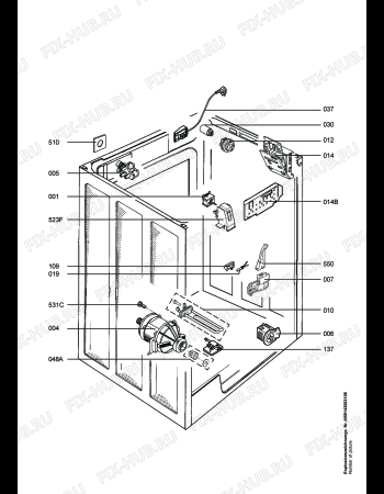 Взрыв-схема стиральной машины Electrolux EWF1287 - Схема узла Electrical equipment 268