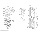 Схема №4 KG39NX74 с изображением Дверь морозильной камеры для холодильника Siemens 00680135